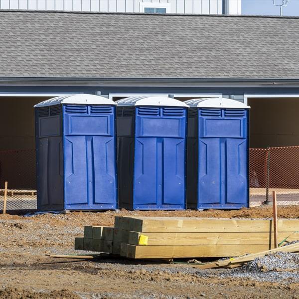 Heavy-duty construction site porta potty in Lenexa, Kansas